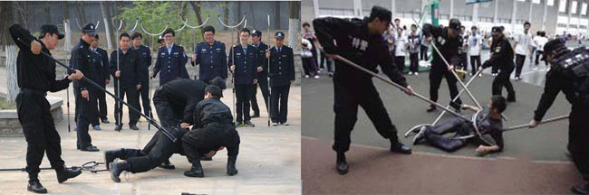 防爆鋼叉 實戰圖